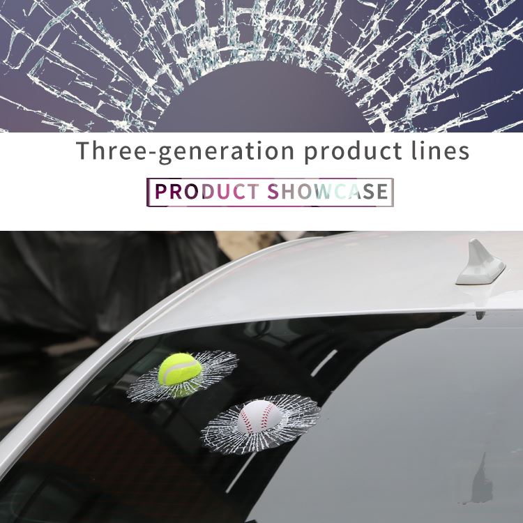 3D prank ball sticker