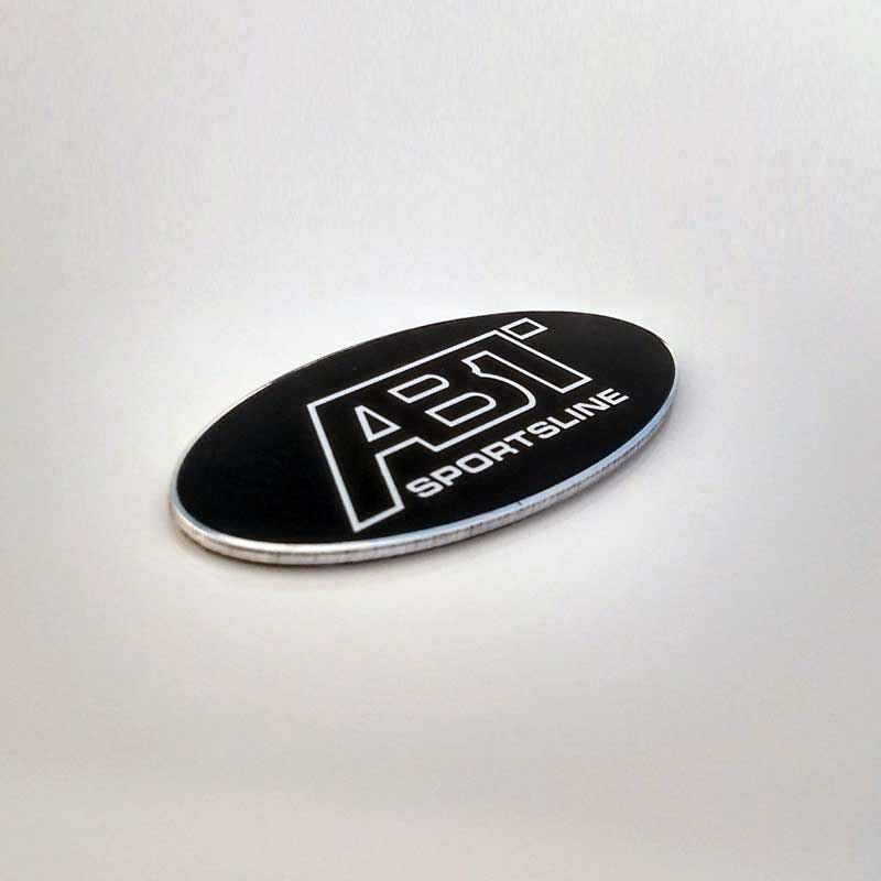 ABT aluminum car emblem badge