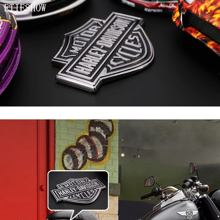 Harley motorcyle metal badge sticker