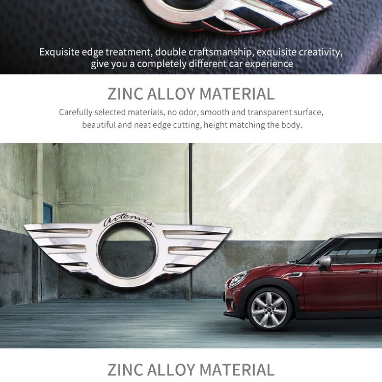 MINI zinc alloy badge