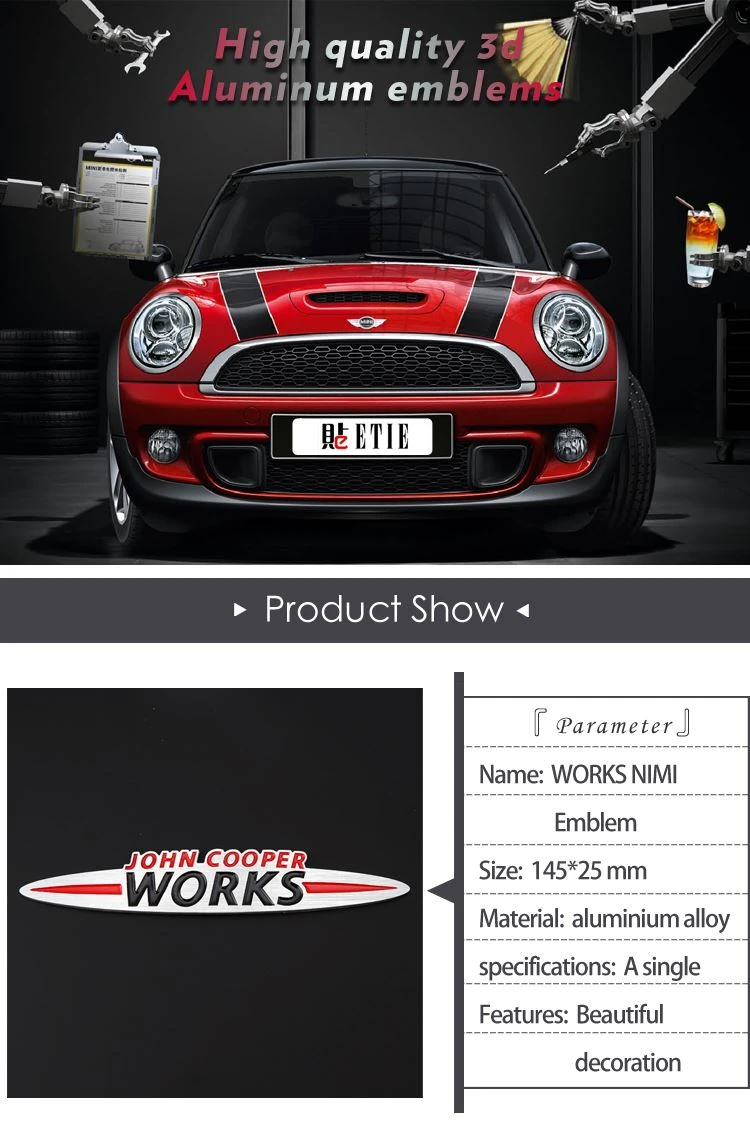 MINI work emblem badge MINI work emblem badge