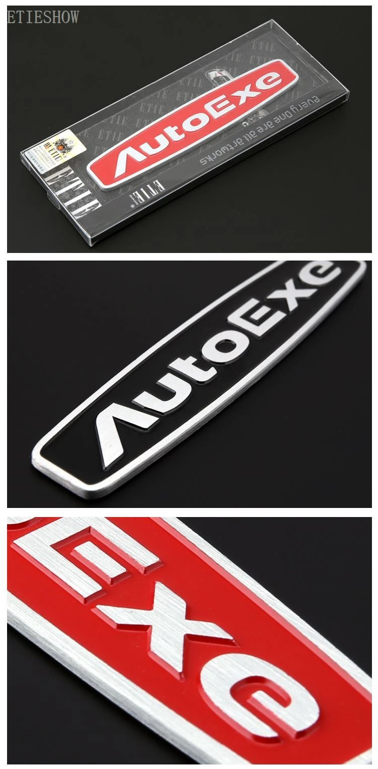 auto aluminum metal badge sticker