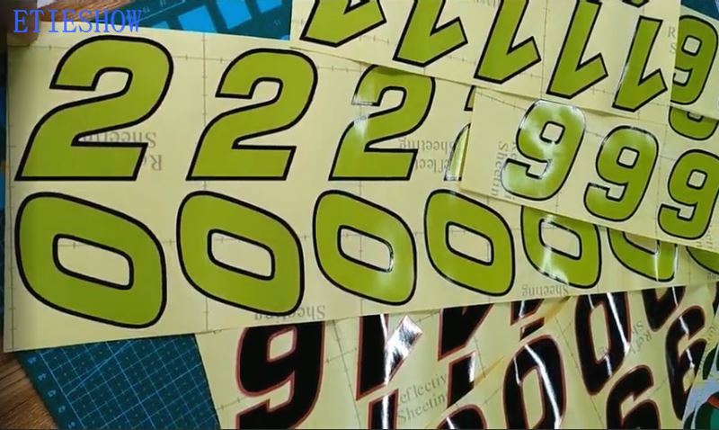 numbers sticker