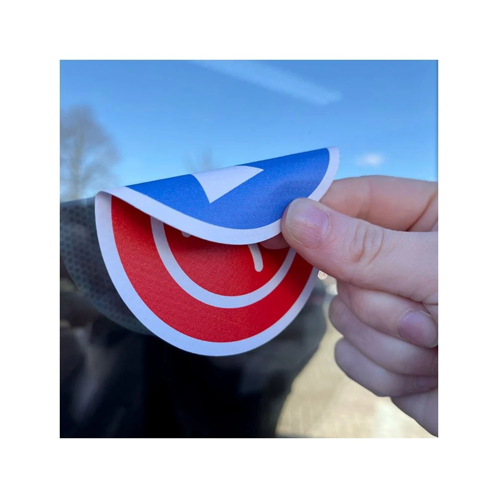 double side printed window sticker