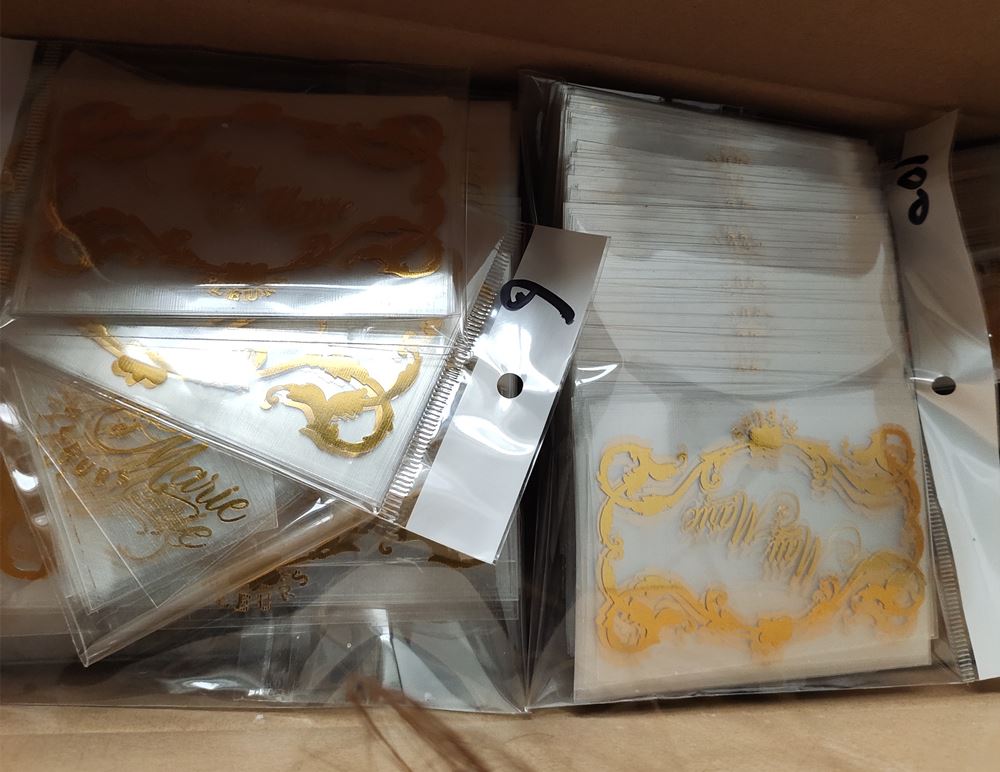 gold decal