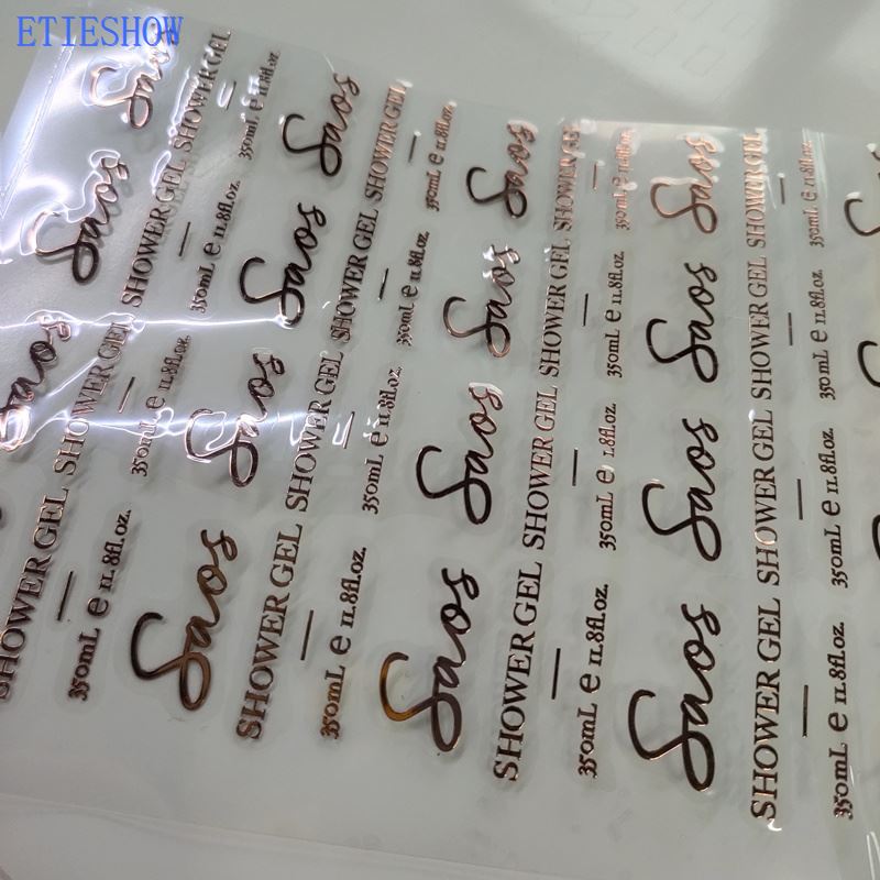 rose gold metal sticker