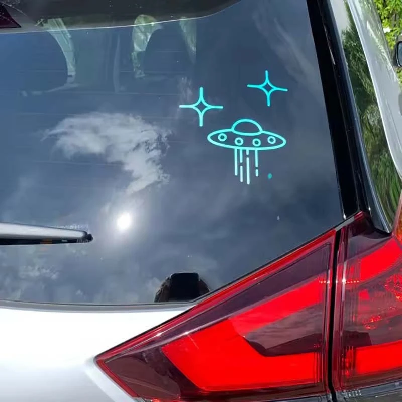 ET11361# UFO Space Alien Vinyl Decals