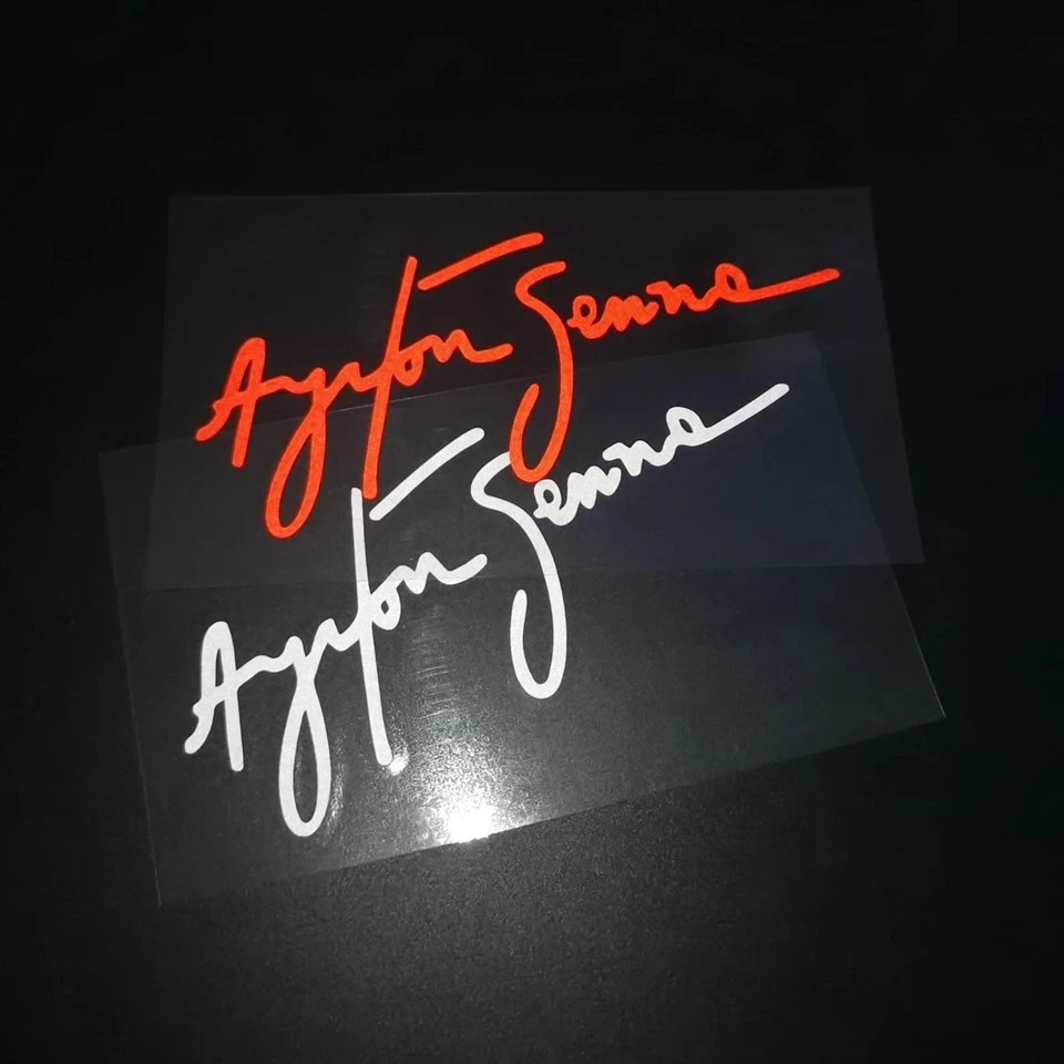 Ayrton Senna Driver Signature Stickers