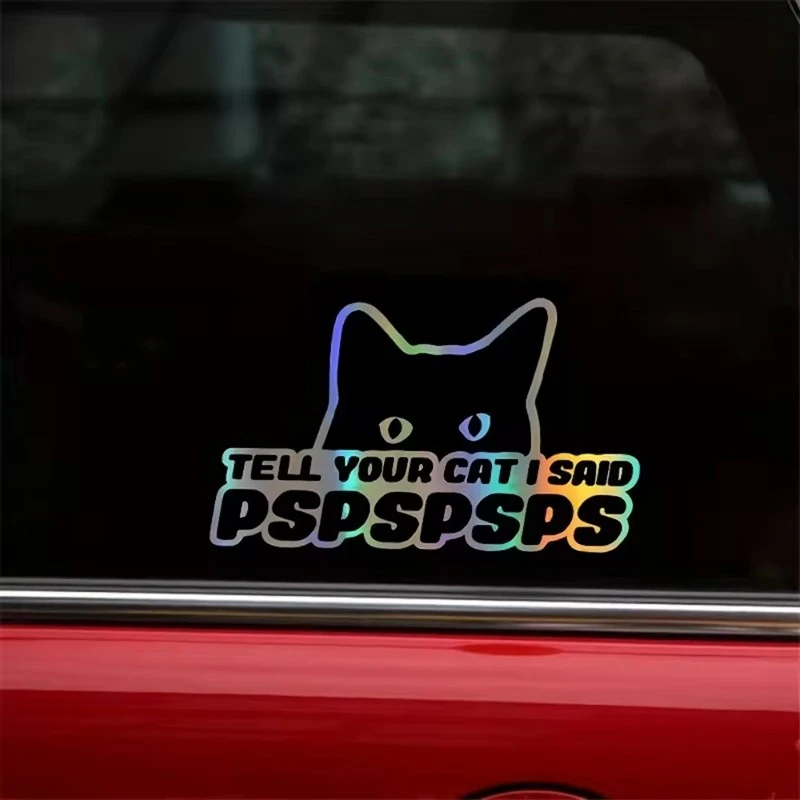 Tell Your Cat Window Sticker