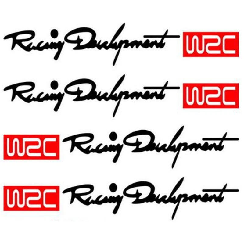 Car Handle Sticker Rally Development Letters