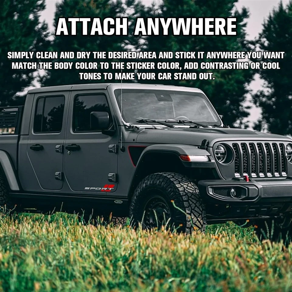 2Pack Vinyl Car Sport Sticker