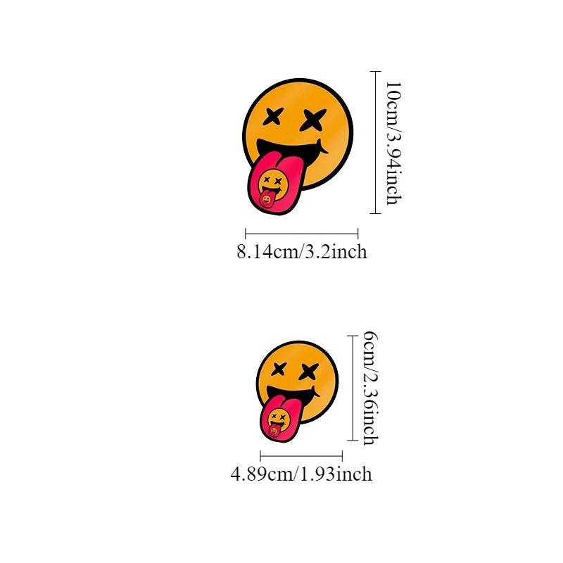 1PC Creative Smiley Face Motorcycle Stickers factory