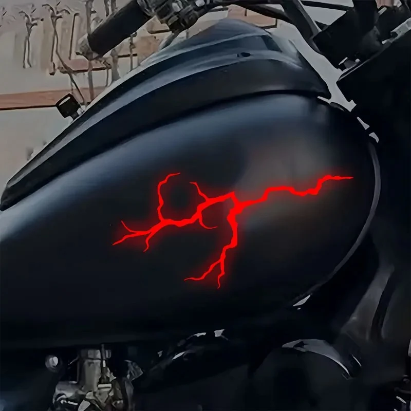 1PC Reflective Lightning Motorcycle Stickers best