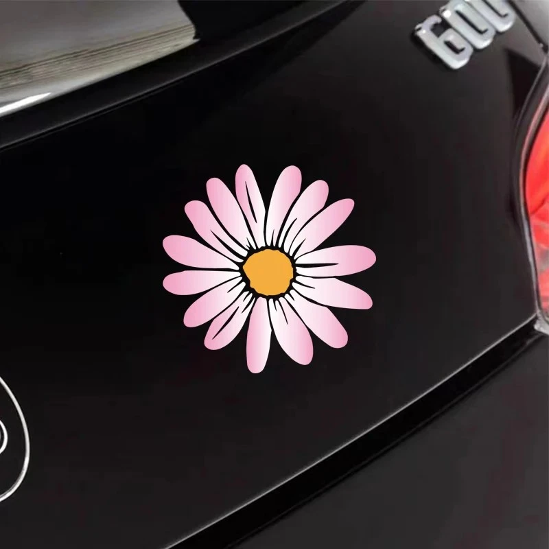1PC Smiley Flower Motorcycle Sticker Vinyl Decal factory