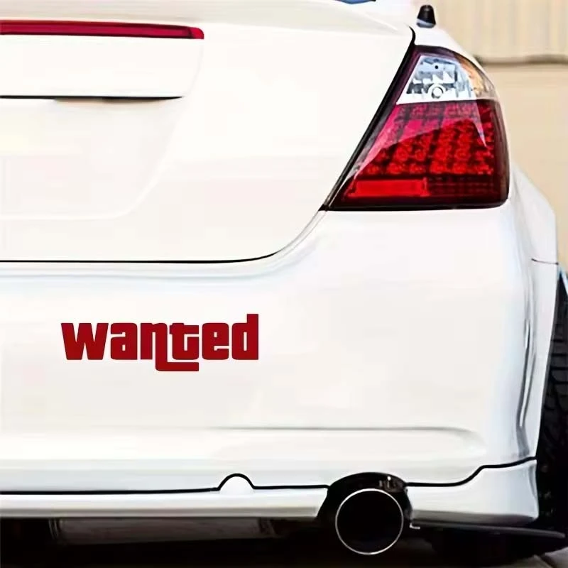 Windshield Wanted Car Window Sticker
