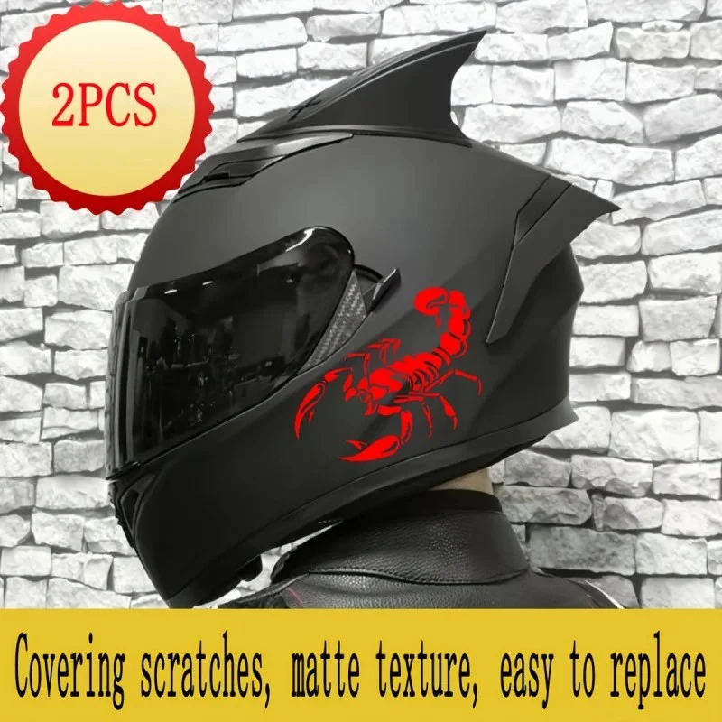 2D Flat Motorcycle Helmet Sticker2 Pack suppliers