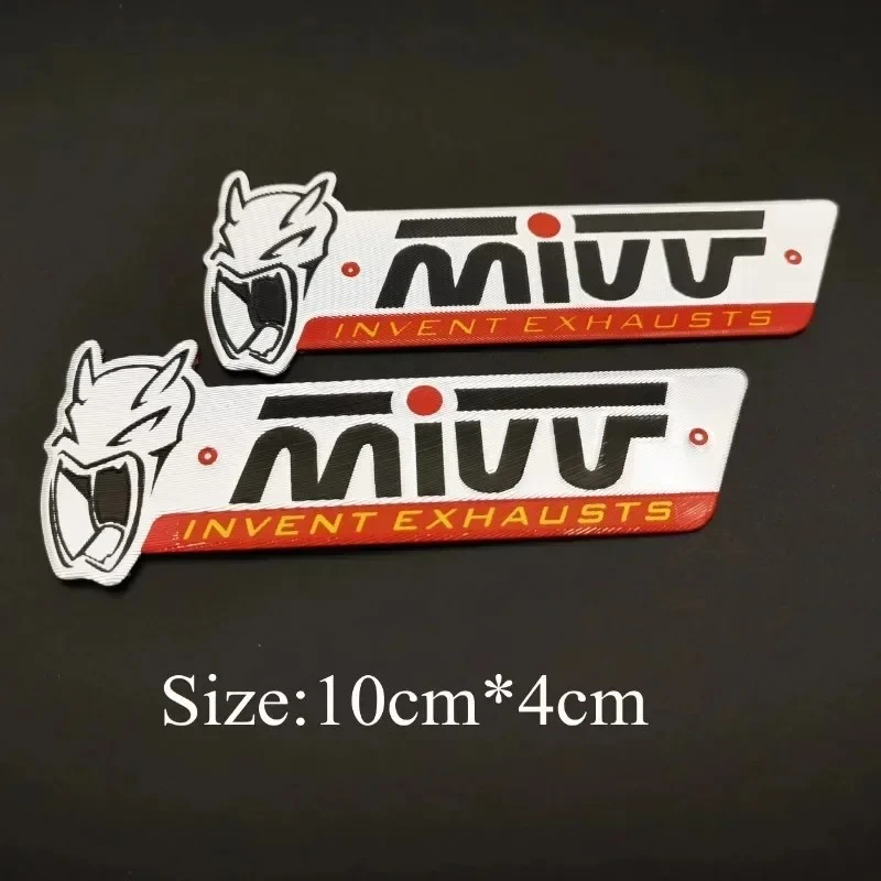 2PCS 3D Aluminum Heat-Resistant Motorcycle Sticker best