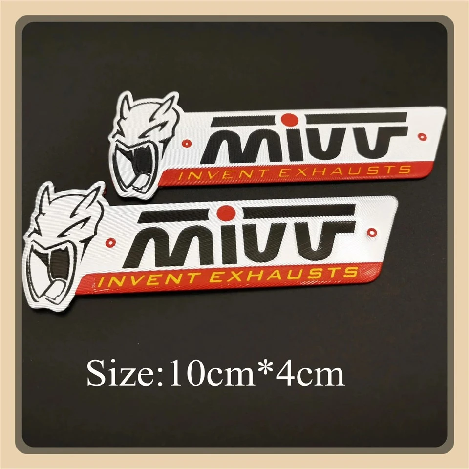 2PCS 3D Aluminum Heat-Resistant Motorcycle Sticker suppliers