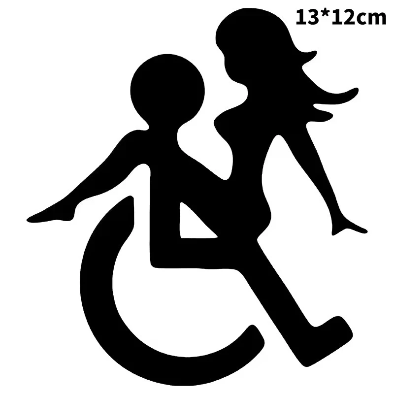 Disabled Person Wheelchair Car Bumper Sticker