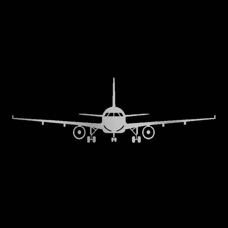 Simple Small Airplane Decal