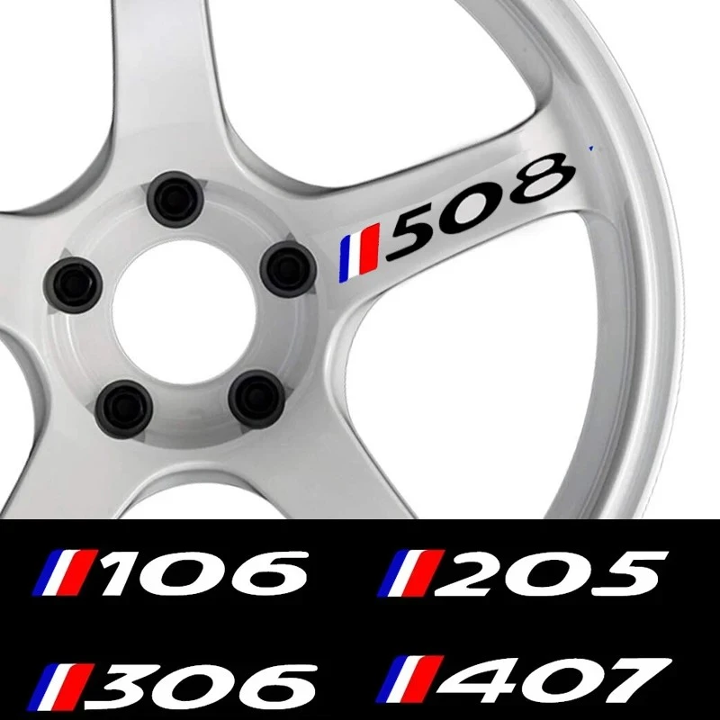 4Pcs Car Wheel Sticker For Peugeot Car best
