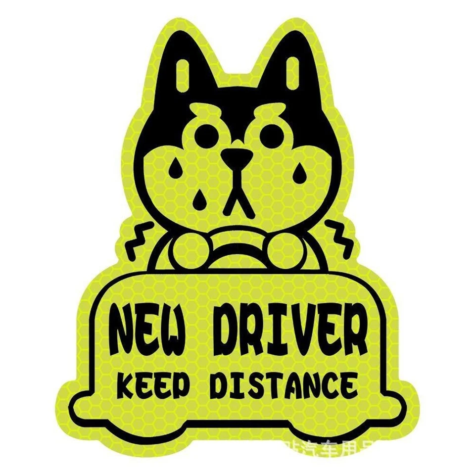 New Driver Magnet Decals