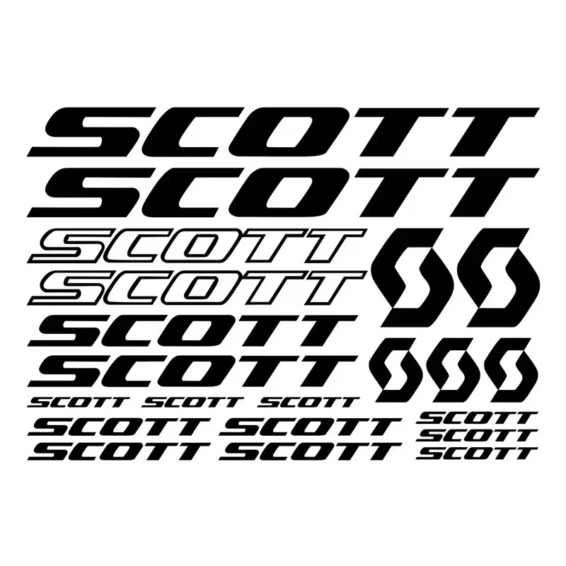Brand Scott Bike Decal Sticker Kit