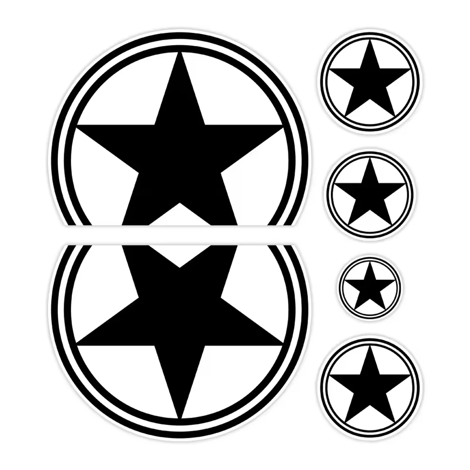 Car Body Decoration Five-pointed Star Sticker