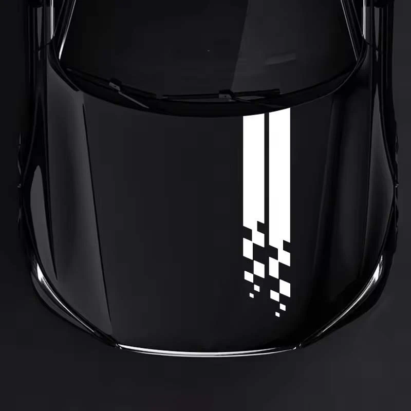 ET11363# Universal Hood Sports Car Sticker