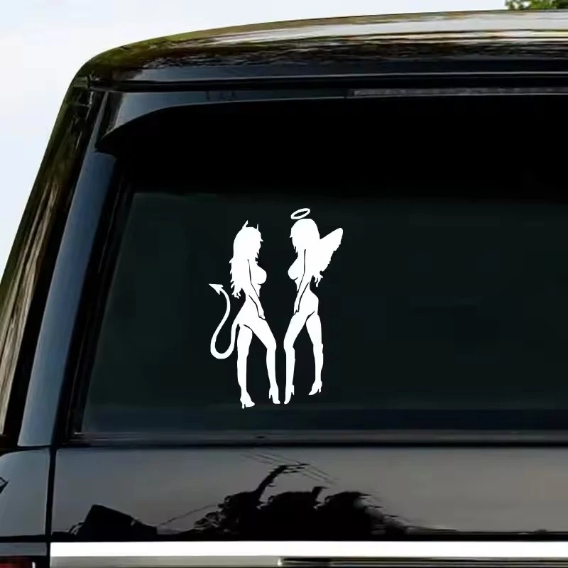 Angel Devil Woman Beauty Lady Stickers