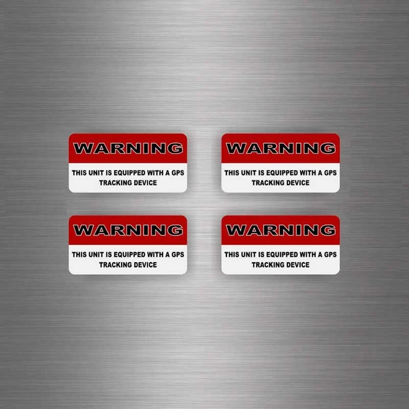 Waterproof Warning Decal Kit