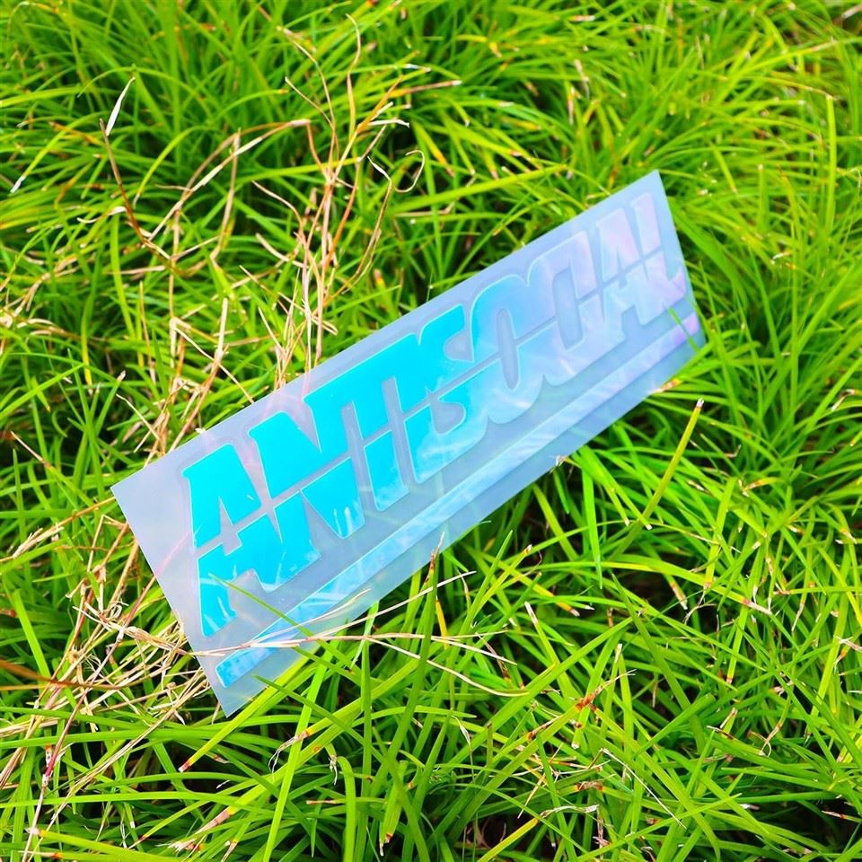 Antisocial Decal Windshield Banner