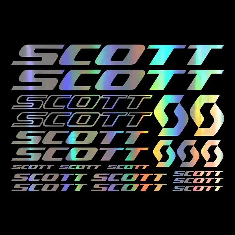 مجموعة ملصقات ملصقات العلامة التجارية Scott Bike