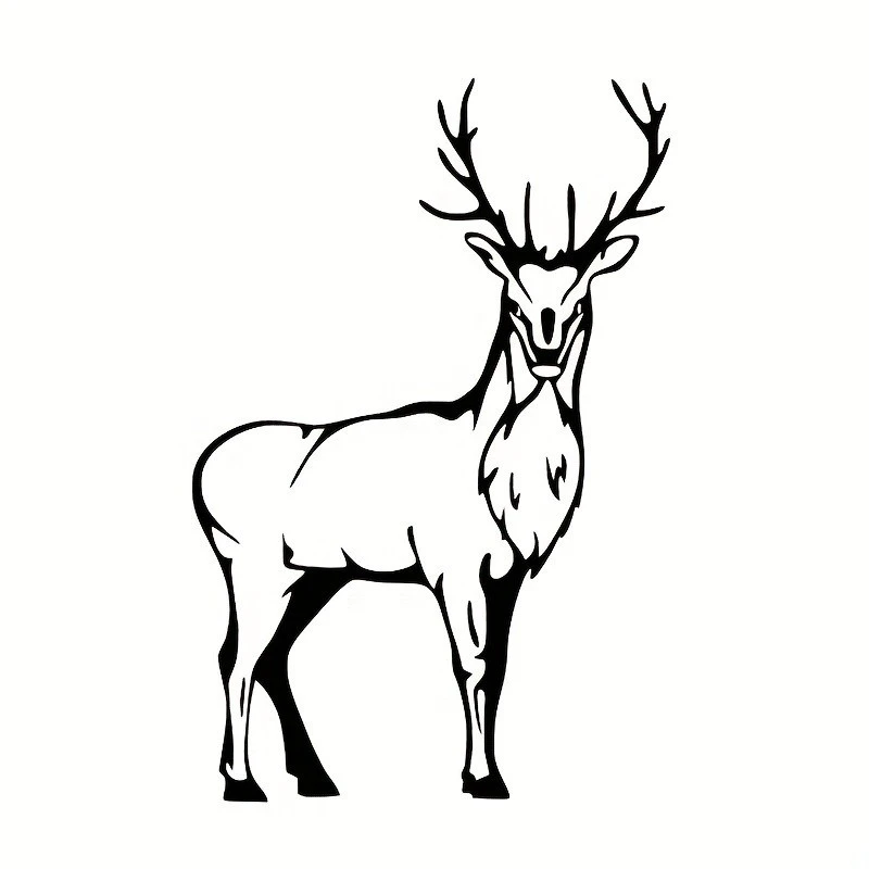 Animal Hunter Reindeer Window Sticker Waterproof