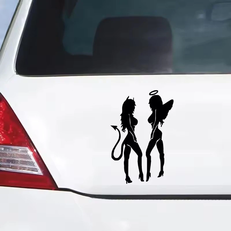 Angel Devil Woman Beauty Lady Stickers