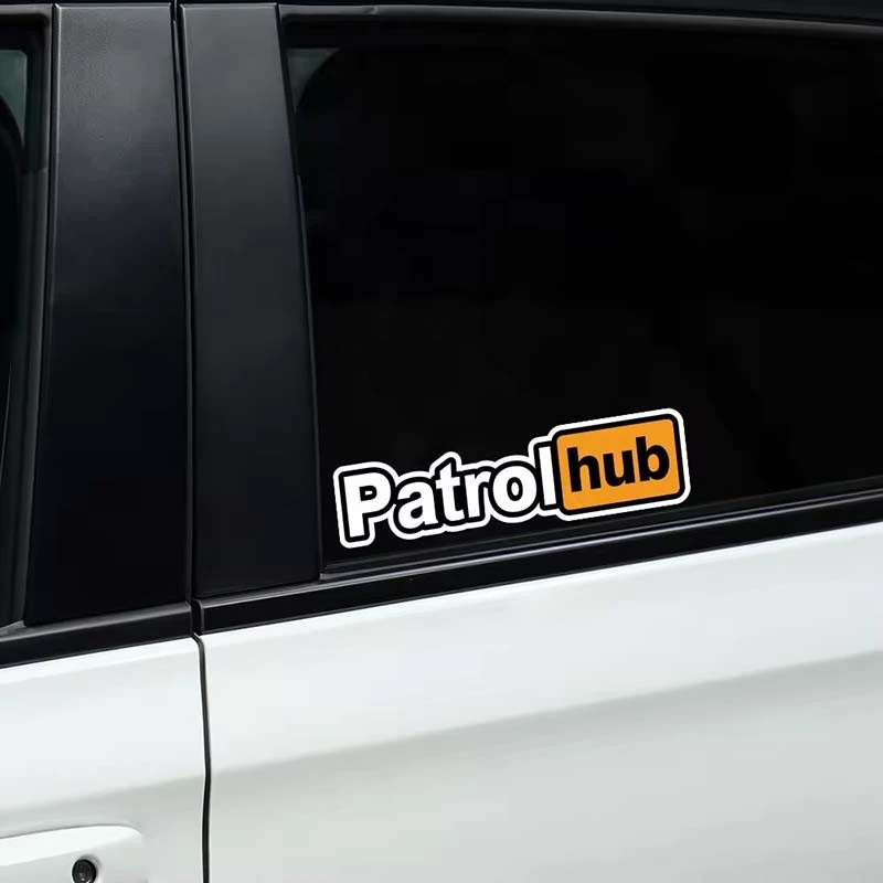PATROL HUB ملصقات سيارة مضحكة