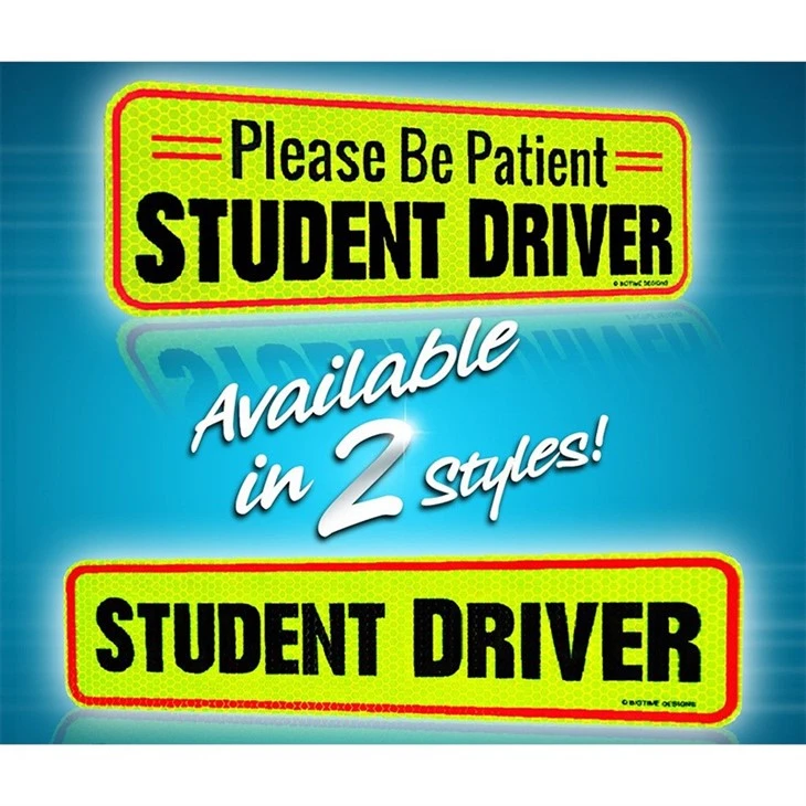 Car Sticker Student Driver Warning Reflective