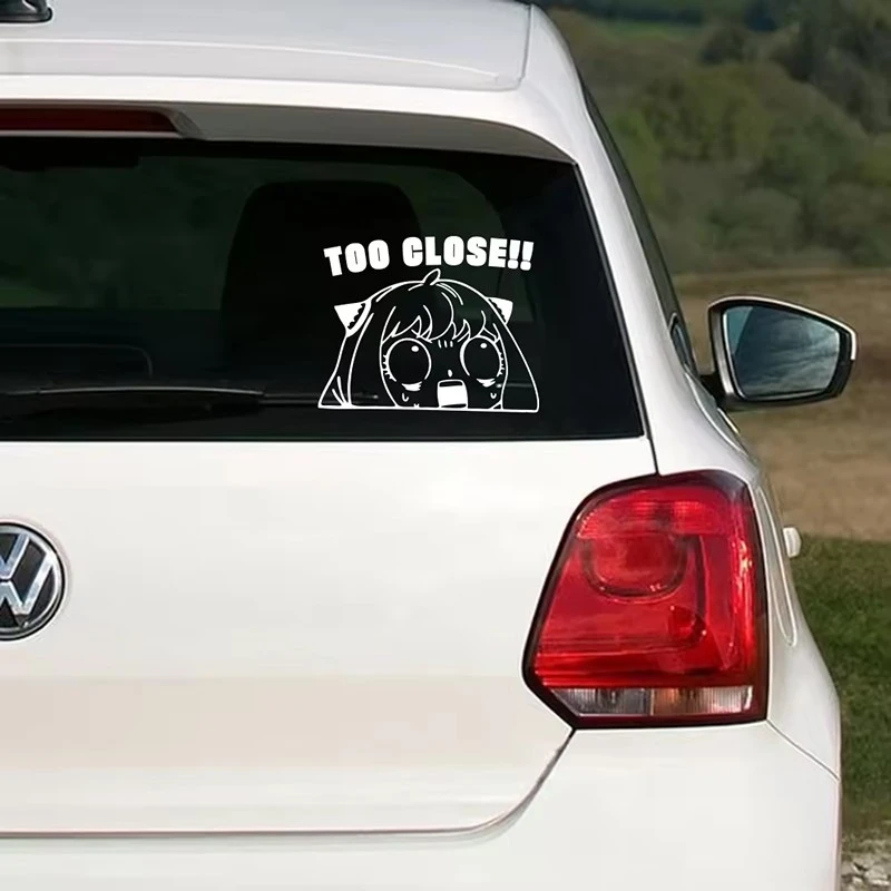 Cartoon Girl Car Sticker