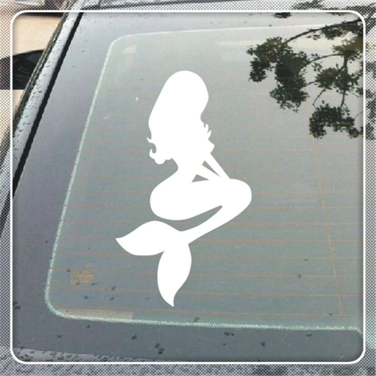 Car Window Mermaid Cartoon Decal Sticker