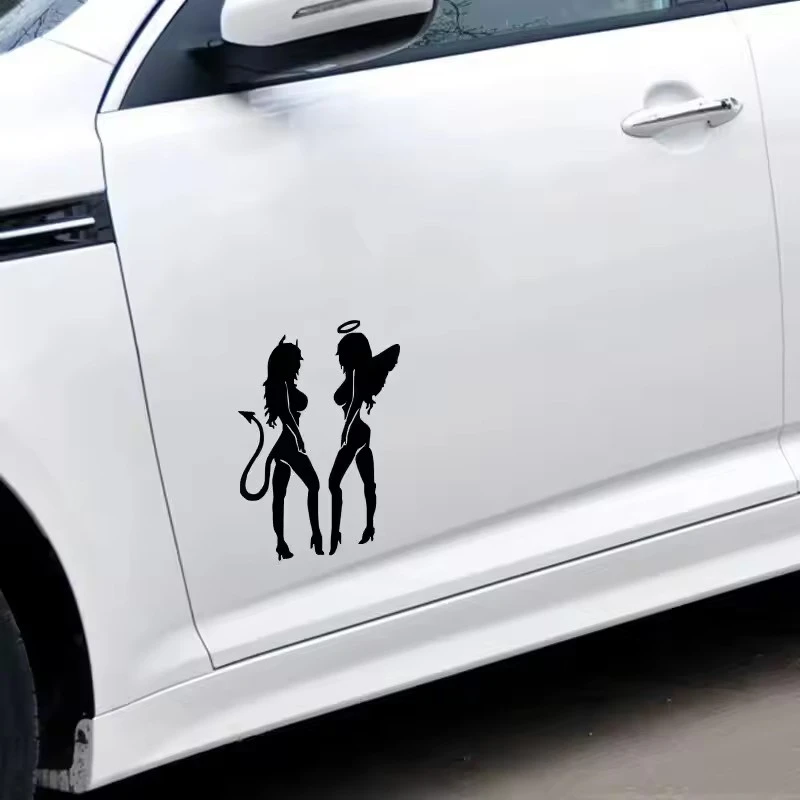 Angel Devil Woman Beauty Lady Stickers