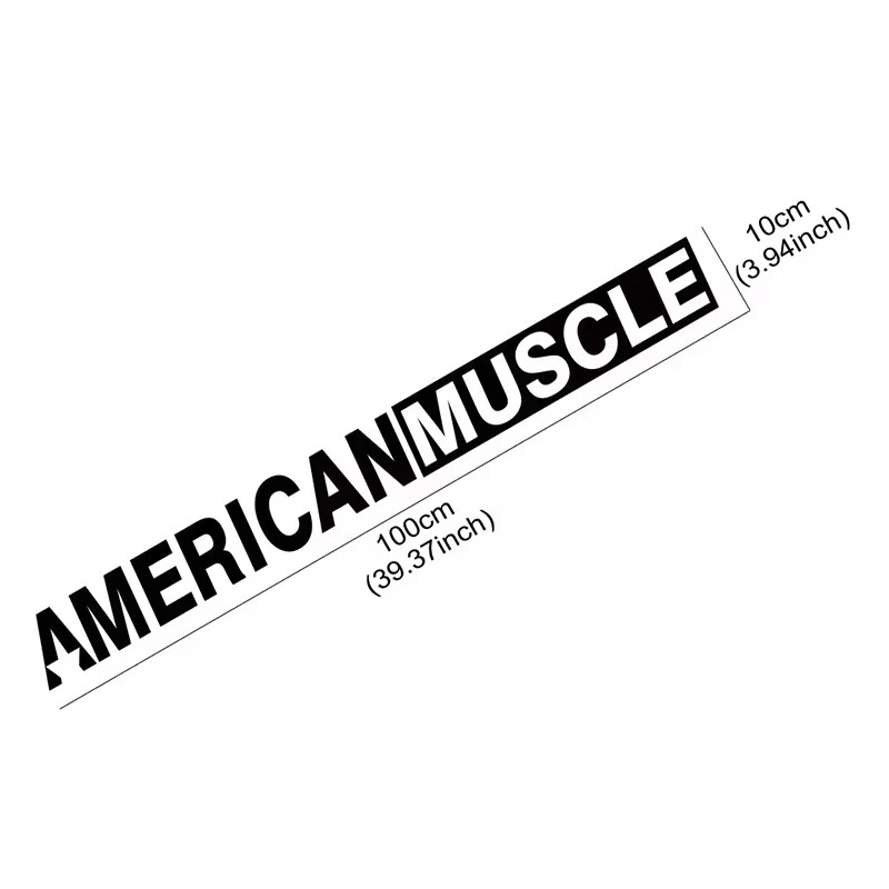 American Muscle Car Windshield Sticker