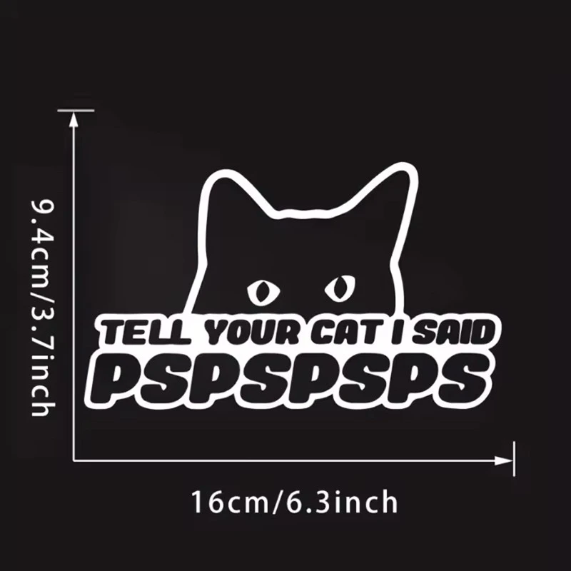 Tell Your Cat Window Sticker