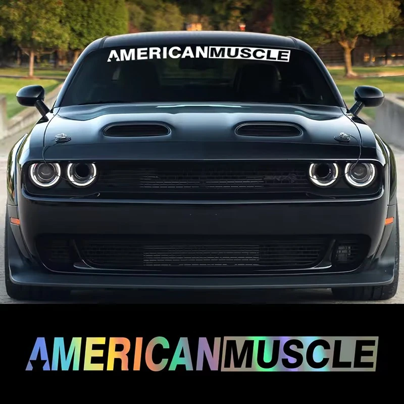 American Muscle Car Windshield Sticker
