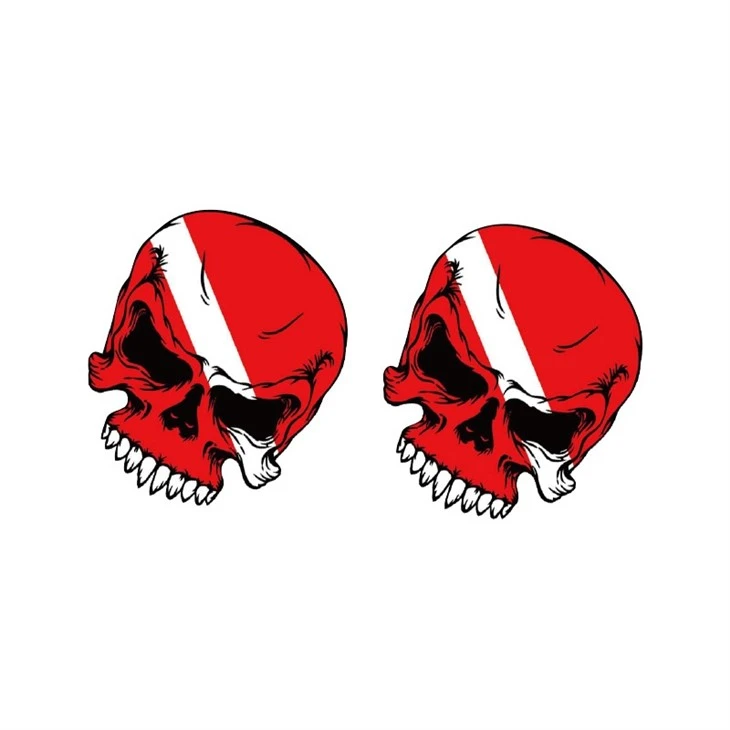 Car Bumper Body Badge Skull Sticker