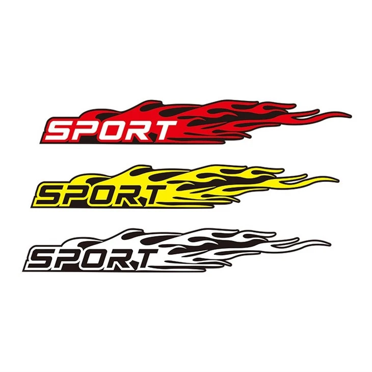 2024 New Design Vinyl Car Custom Stickers Car Bumper Sport Letters Vehicle Body Stickers Window Decal PVC
