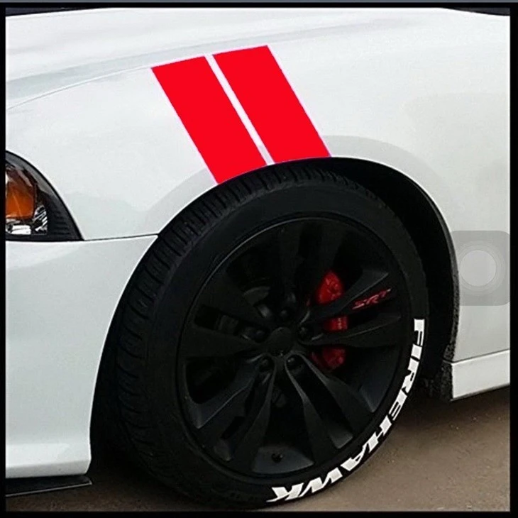 Car PVC Decal Stickers Logo Bumper Sticker Car Vinyl Body Stickers Stripe Style Pattern Custom Color And Size Transfer Sticker