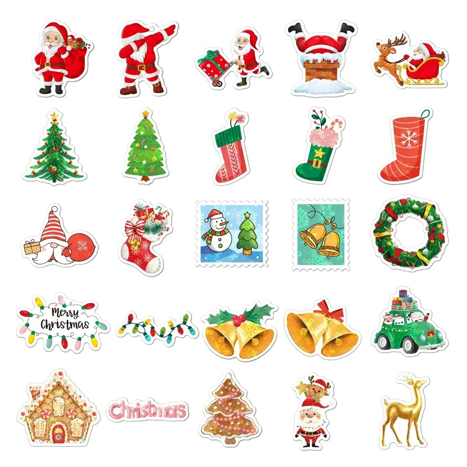 Christmas Stickers Holographic Laser Festival factory