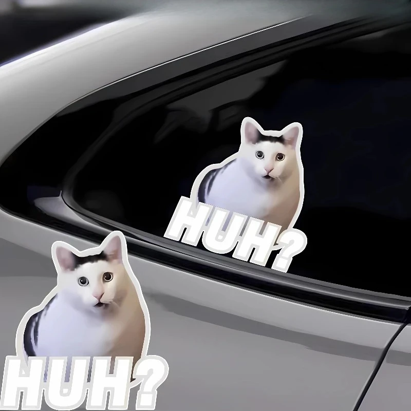 ملصق دراجة نارية تشوه Cat مضحك للسيارة