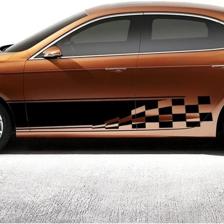 Car Body Side Stripe Decals Waterproof