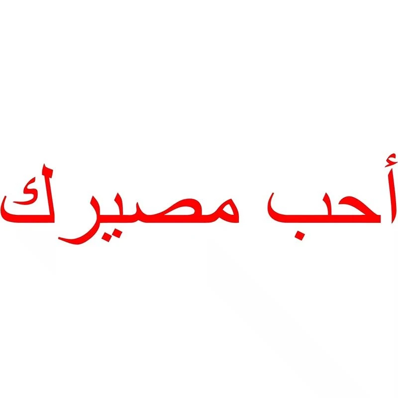 ملصق سيارة أحب مصير الفينيل العربي